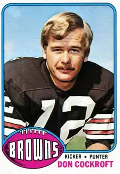 1976 Topps #23 - Don Cockroft - Cleveland Browns