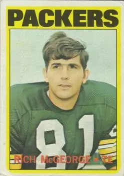 1972 Topps #33 - Rich McGeorge - Green Bay Packers