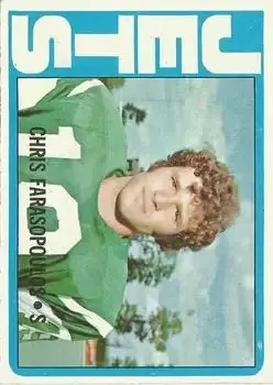 1972 Topps #36 - Chris Farasopoulos - New York Jets