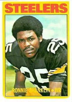 1972 Topps #37 - Ronnie Shanklin - Pittsburgh Steelers