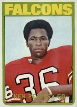 1972 Topps #39 - Ken Reaves - Atlanta Falcons