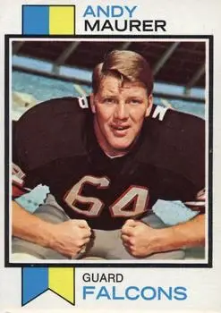 1973 Topps #36 - Andy Maurer - Atlanta Falcons