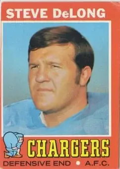 1971 Topps #92 - Steve DeLong - San Diego Chargers