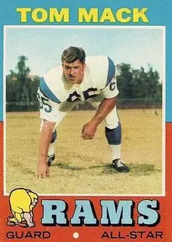 1971 Topps #94 - Tom Mack - Los Angeles Rams