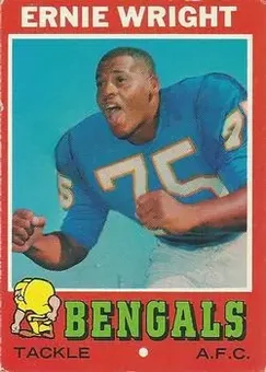 1971 Topps #99 - Ernie Wright - Cincinnati Bengals 1971 Topps #99 - Ernie Wright - Cincinnati Bengals