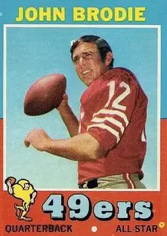 1971 Topps #100 - John Brodie - San Francisco 49ers 1971 Topps #100 - John Brodie - San Francisco 49ers