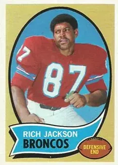 1970 Topps #95 - Rich Jackson - Denver Broncos 1970 Topps #95 - Rich Jackson - Denver Broncos