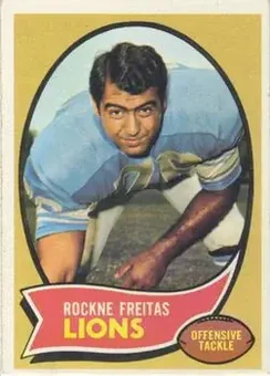 1970 Topps #96 - Rockne Freitas - Detroit Lions