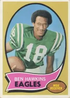1970 Topps #98 - Ben Hawkins - Philadelphia Eagles