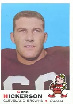 1969 Topps #209 - Gene Hickerson - Cleveland Browns 1969 Topps #209 - Gene Hickerson - Cleveland Browns
