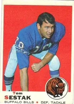 1969 Topps #211 - Tom Sestak - Buffalo Bills
