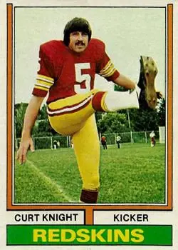 1974 Topps #33 - Curt Knight - Washington Redskins