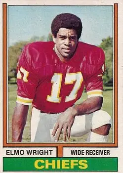 1974 Topps #34 - Elmo Wright - Kansas City Chiefs