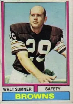 1974 Topps #36 - Walt Sumner - Cleveland Browns