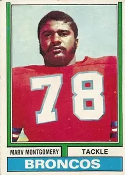 1974 Topps #37 - Marv Montgomery - Denver Broncos