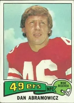 1975 Topps #32 - Dan Abramowicz - San Francisco 49ers