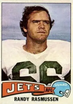 1975 Topps #36 - Randy Rasmussen - New York Jets