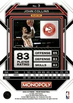 Back of John Collins