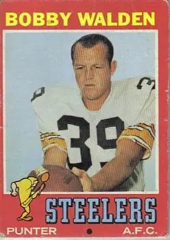 1971 Topps #102 - Bobby Walden - Pittsburgh Steelers