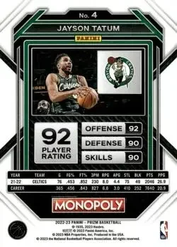 Back of Jayson Tatum