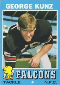 1971 Topps #109 - George Kunz - Atlanta Falcons