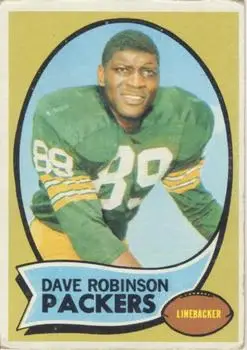 1970 Topps #102 - Dave Robinson - Green Bay Packers
