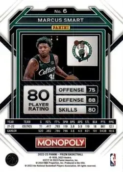 Back of Marcus Smart