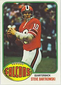 1976 Topps #35 - Steve Bartkowski - Atlanta Falcons - Front