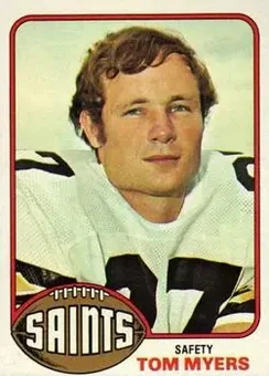 1976 Topps #36 - Tom Myers - New Orleans Saints