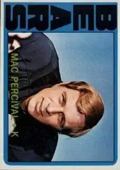 1972 Topps #41 - Mac Percival - Chicago Bears