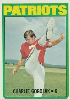 1972 Topps #44 - Charlie Gogolak - New England Patriots