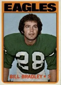 1972 Topps #45 - Bill Bradley - Philadelphia Eagles - Front 1972 Topps #45 - Bill Bradley - Philadelphia Eagles - Front