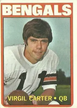 1972 Topps #49 - Virgil Carter - Cincinnati Bengals