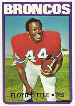 1972 Topps #50 - Floyd Little - Denver Broncos