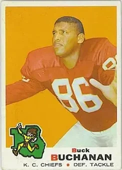 1969 Topps #222 - Buck Buchanan - Kansas City Chiefs