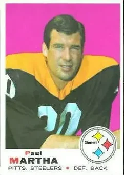 1969 Topps #224 - Paul Martha - Pittsburgh Steelers