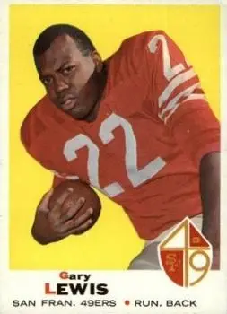 1969 Topps #226 - Gary Lewis - San Francisco 49ers - Front