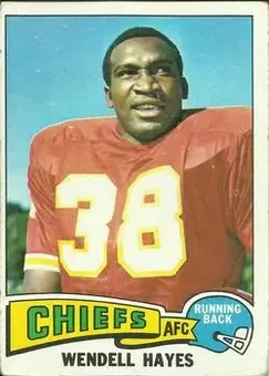 1975 Topps #43 - Wendell Hayes - Kansas City Chiefs