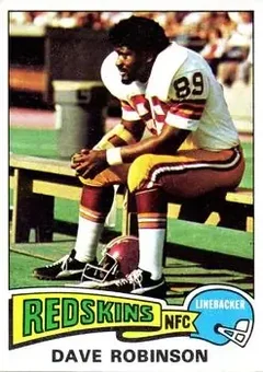 1975 Topps #46 - Dave Robinson - Washington Redskins