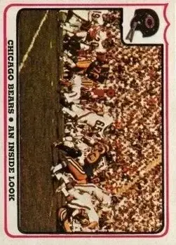 1976 Fleer Team Action #31 - Card #31 - Chicago Bears - Front
