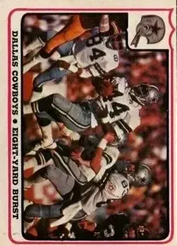 1976 Fleer Team Action #33 - Card #33 - Dallas Cowboys - Front