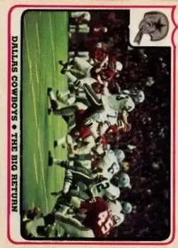1976 Fleer Team Action #34 - Card #34 - Dallas Cowboys - Front