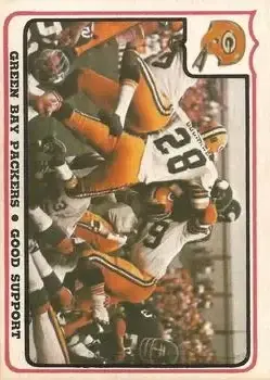 1976 Fleer Team Action #38 - Card #38 - Green Bay Packers - Front