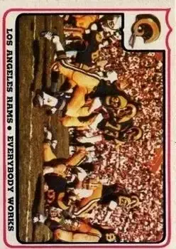 1976 Fleer Team Action #39 - Card #39 - Los Angeles Rams - Front