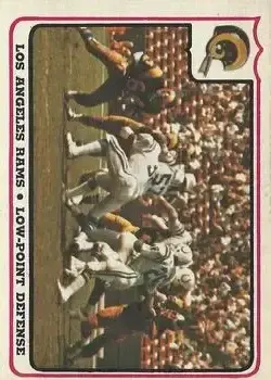 1976 Fleer Team Action #40 - Card #40 - Los Angeles Rams - Front