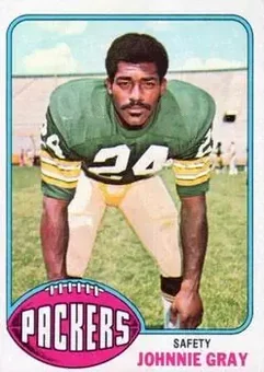 1976 Topps #41 - Johnnie Gray - Green Bay Packers