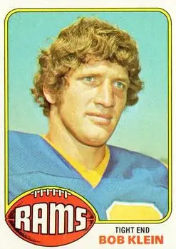 1976 Topps #42 - Bob Klein - Los Angeles Rams