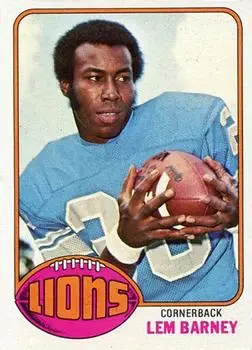 1976 Topps #43 - Lem Barney - Detroit Lions