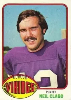 1976 Topps #46 - Neil Clabo - Minnesota Vikings