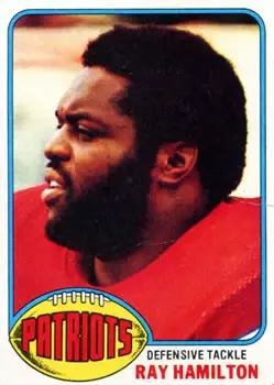 1976 Topps #47 - Ray Hamilton - New England Patriots - Front